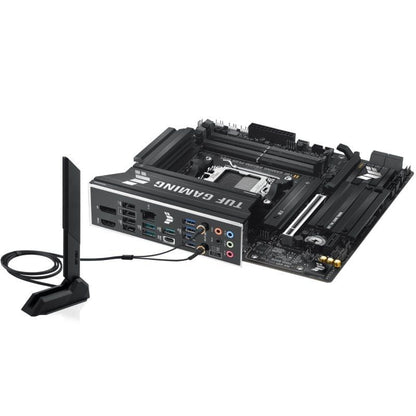 Placa-mãe Asus TUF GAMING B850M-PLUS WIFI Socket AM5/ DDR5/ PCIe 5.0/ Micro ATX