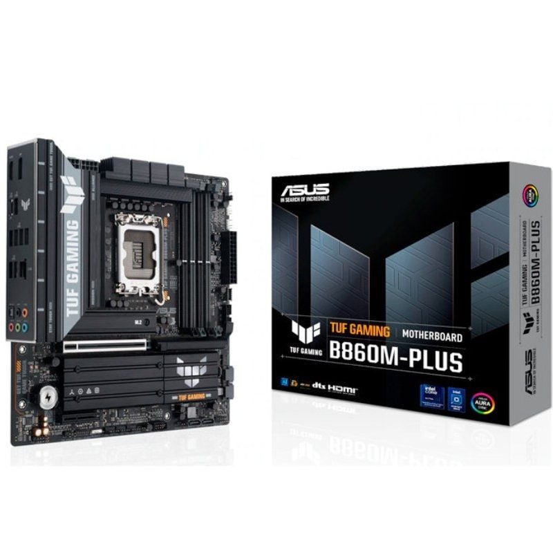Placa-Mãe Asus TUF GAMING B860M-PLUS Socket 1851/ DDR5/ PCIe 5.0/ Micro ATX