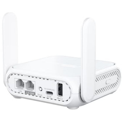 Router de Viaje Inalámbrico 5G Asus RT-BE58 Go/ WiFi 7/ 3600Mbps/ 2.4GHz 5GHz/ 2 Antenas/ WiFi 802.11be/ax/ac/n/a/ - n/b/g
