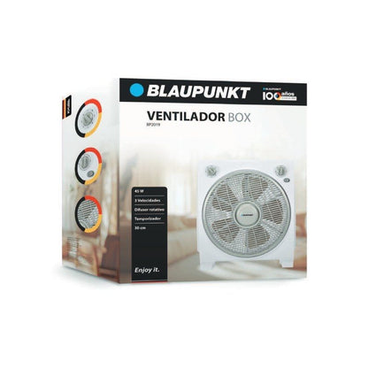 Ventoinha de Chão Blaupunkt Box Fan BP2019/ 45W/ 5 Pás 30cm/ 3 velocidades