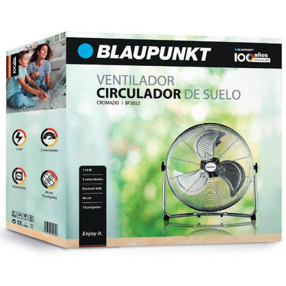 Ventoinha de Chão Industrial Blaupunkt BP2022/ 110W/ 3 Pás 46cm/ 3 velocidades