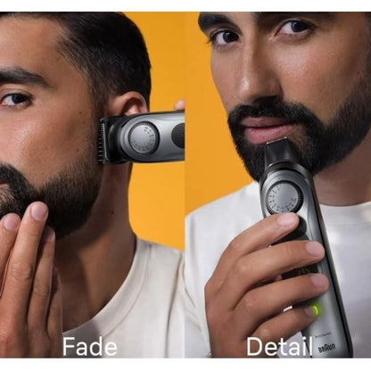 Aparador de Barba Braun BeardTrimmer 7 BT7420/ com Bateria/ 6 Acessórios