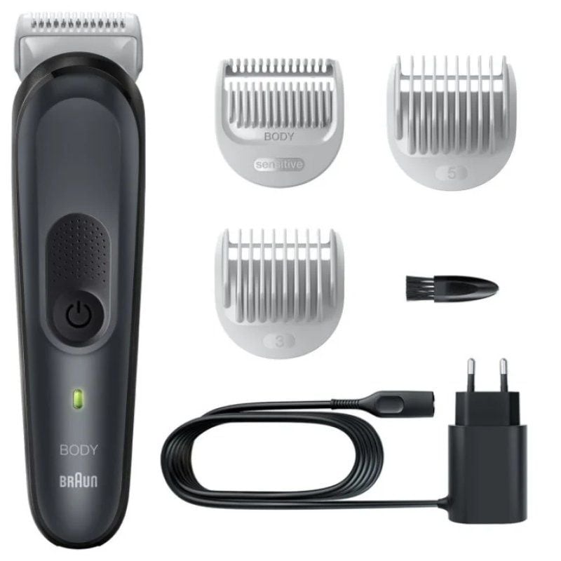 Máquina de Cortar Cabelo Braun BodyGroomer Series 3 BG3340/ a Bateria/ 3 Acessórios