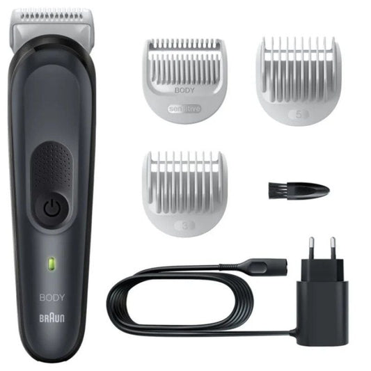 Máquina de Cortar Cabelo Braun BodyGroomer Series 3 BG3340/ a Bateria/ 3 Acessórios