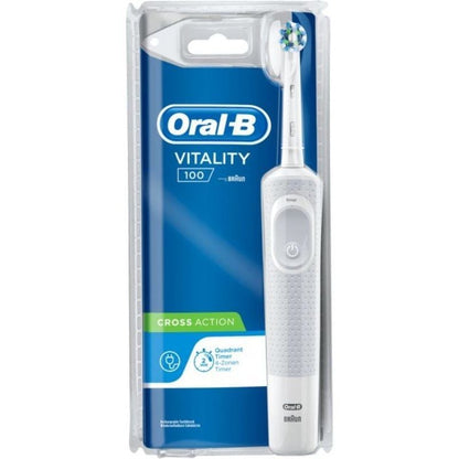 Escova de Dentes Braun Oral-B Vitality 100 Crossaction/ Branco