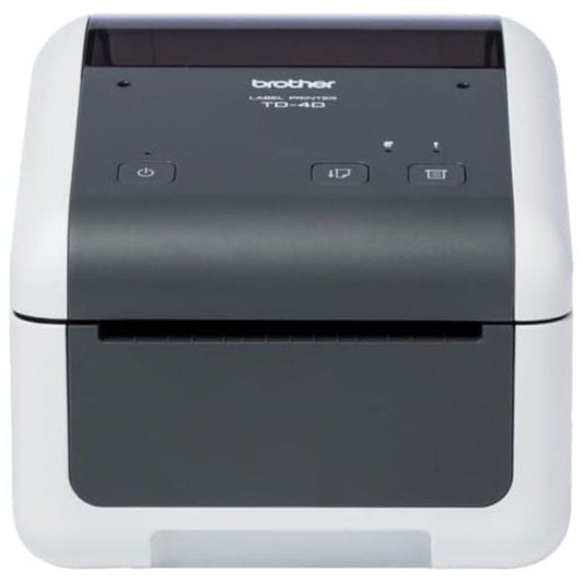 Impressora de Etiquetas e Talões Brother TD-4410D/ Térmica/ Largura da etiqueta 108mm/ USB-RS232/ Branco e Preto