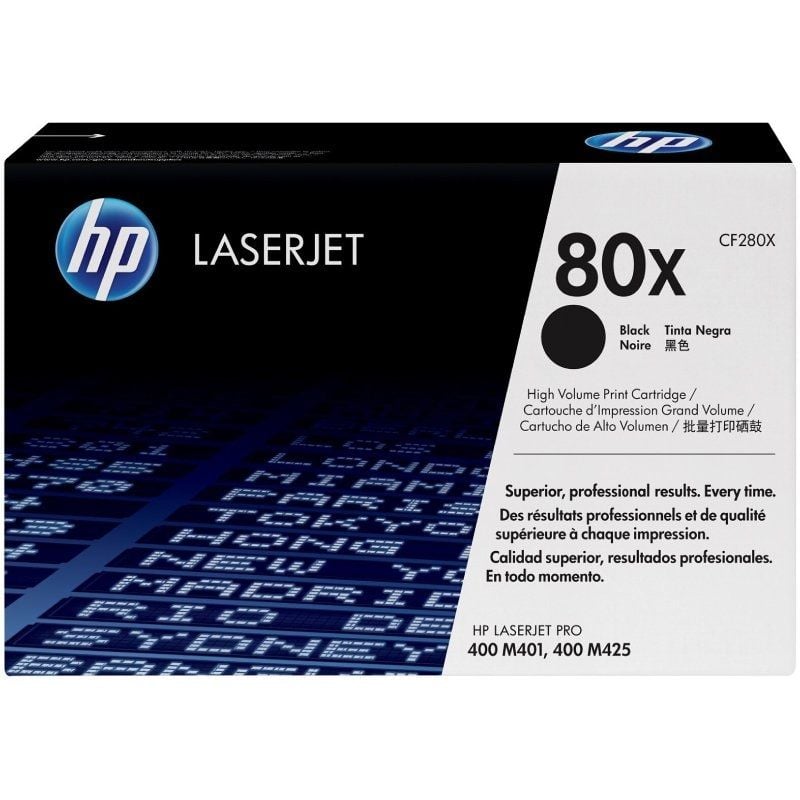 Toner Original HP n.º 80X XL Alta Capacidade/Preto