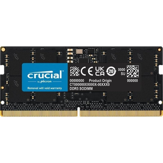 Memória RAM Crucial 16GB/ DDR5/ 4800MHz/ 1.1V/ CL40/ SODIMM