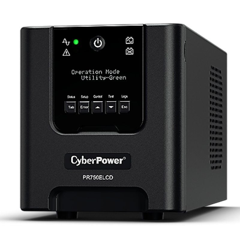 UPS Linha Interactiva Cyberpower PR750ELCD/ 750VA-675W/ 6 Saídas/ Formato Torre