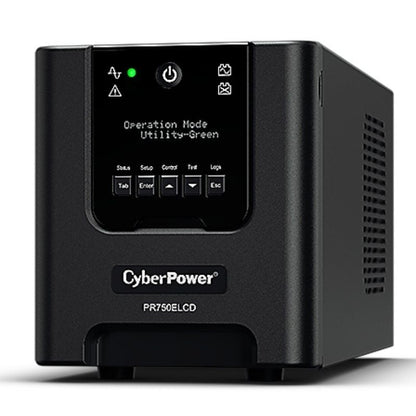 UPS Linha Interactiva Cyberpower PR750ELCD/ 750VA-675W/ 6 Saídas/ Formato Torre