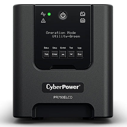 UPS Linha Interactiva Cyberpower PR750ELCD/ 750VA-675W/ 6 Saídas/ Formato Torre