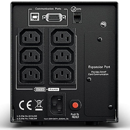 UPS Linha Interactiva Cyberpower PR750ELCD/ 750VA-675W/ 6 Saídas/ Formato Torre
