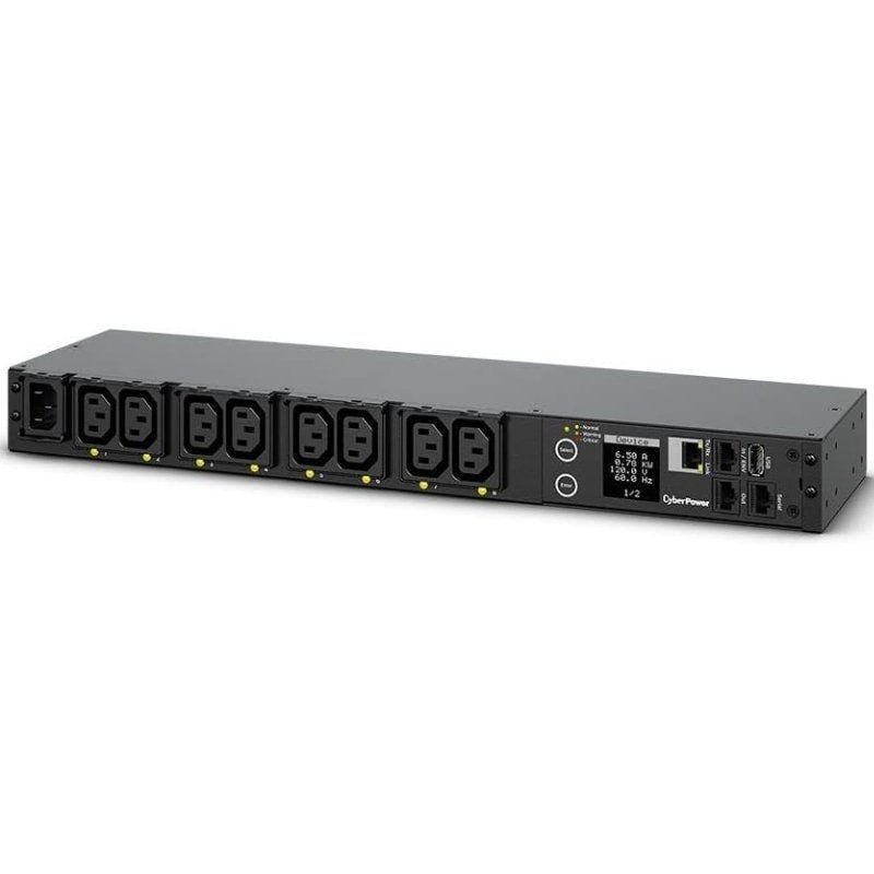 Unidade de Distribuição de Alimentação Cyberpower PDU41004/ 16A/ 8x IEC C13/ Formato RACK 1U