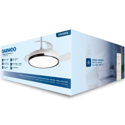 Ventoinha de Teto Daewoo DW5005/ 30W/ 3 Pás/ 6 Velocidades
