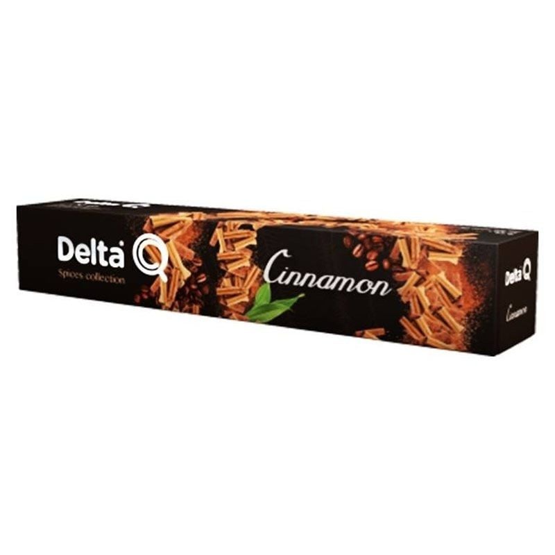 Cápsula Delta Cinnamon para máquinas de café Delta/ Caixa de 10