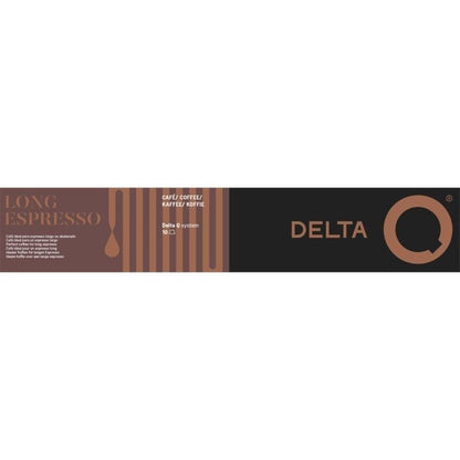 Cápsula Delta Delta Q-Long Espresso para máquinas Delta / Caixa de 10