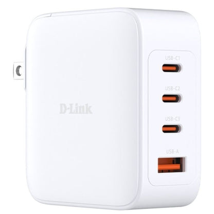 Carregador de Parede GaN D-Link DCF-141/E/ 3xUSB Tipo-C/ 1xUSB/ 140W