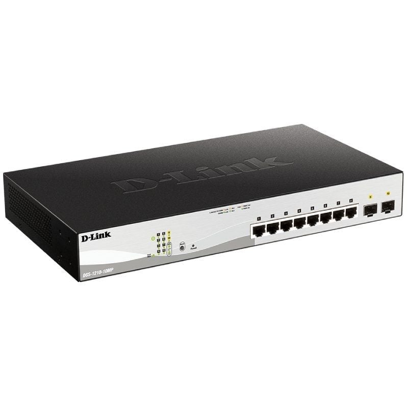Switch Gerenciável D-Link DGS-1210-10MP 10 Portas/ RJ-45 10/100/1000/ PoE/ SFP