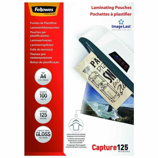 Bolsas de Laminação Fellowes 5307407/ A4/ 125 Microns/ 100 unidades