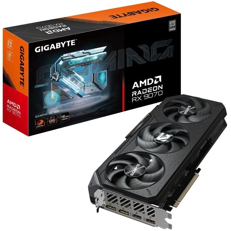 Placa Gráfica Gigabyte Radeon RX 9070 Gaming OC/ 16GB GDDR6