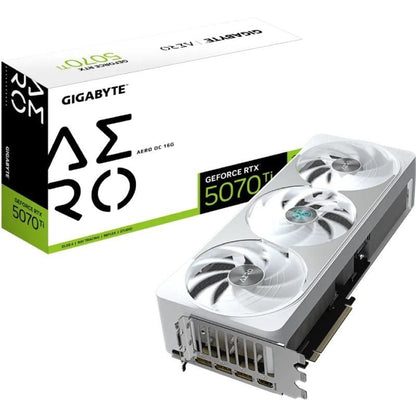 Placa Gráfica Gigabyte GeForce RTX 5070Ti AERO OC/ 16GB GDDR7