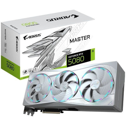 Placa Gráfica Gigabyte AORUS GeForce RTX 5080 MASTER ICE/ 16GB GDDR7