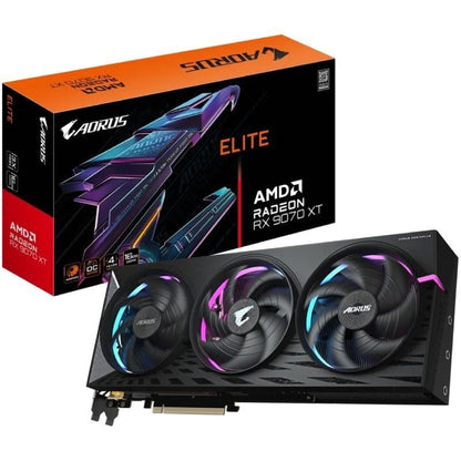 Placa Gráfica Gigabyte AORUS Radeon RX 9070 XT Elite/ 16GB GDDR6