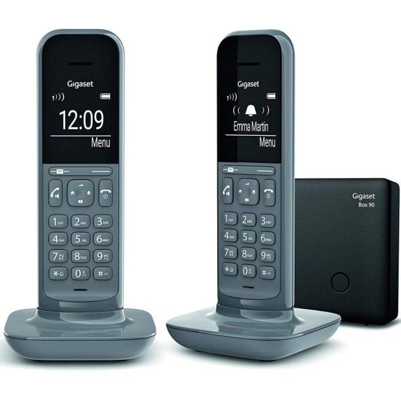 Telefone Sem Fio Gigaset CL390/ Pack DUO/ Cinzento