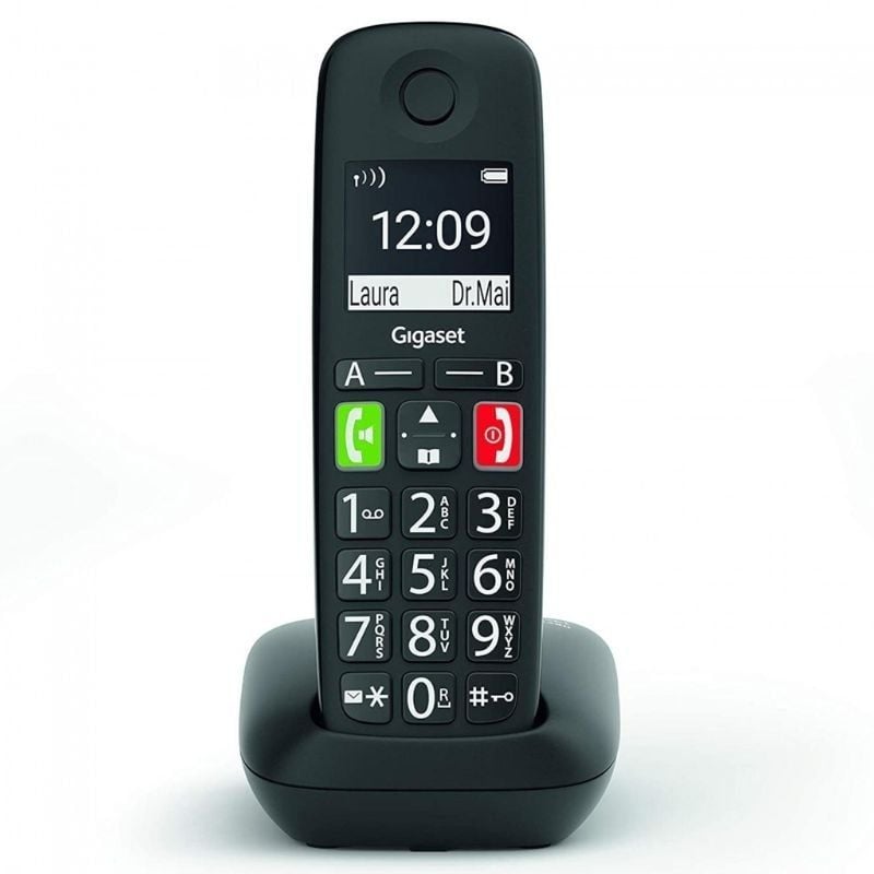 Teléfono Inalámbrico Gigaset E290/ Pack DUO/ Negro