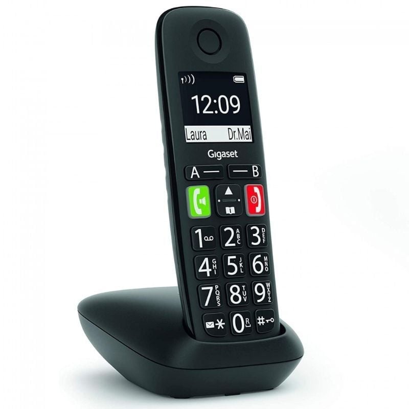 Teléfono Inalámbrico Gigaset E290/ Pack DUO/ Negro