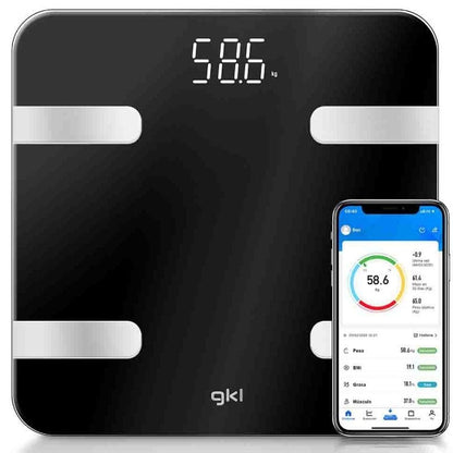 Balança de Casa de Banho GKL Fitblue 300 Black/ Até 180kg