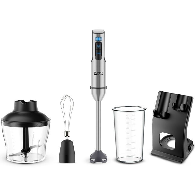 Varinha mágica Grunkel BM-2000SET/ 2000W/ Capacidade 0.8L/ Inclui Copo, Picador, Batedor de varas e Suporte