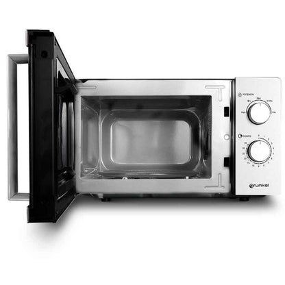 Microondas Grunkel MW-20INOX/ 700W/ Capacidad 20L/ Funcion Grill/ Plata