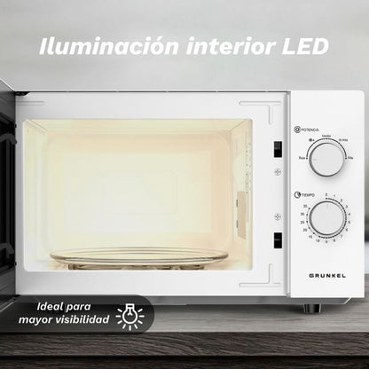 Micro-ondas Grunkel MW-25EASY/ 850W/ Capacidade 25L/ Branco