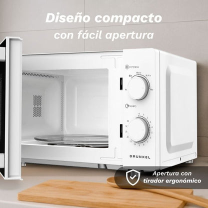 Micro-ondas Grunkel MW-25EASY/ 850W/ Capacidade 25L/ Branco