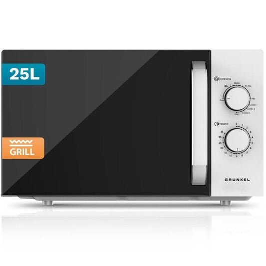 Micro-ondas Grunkel MWG-25GRILL/ 850W/ Capacidade 25L/ Função Grill/ Branco