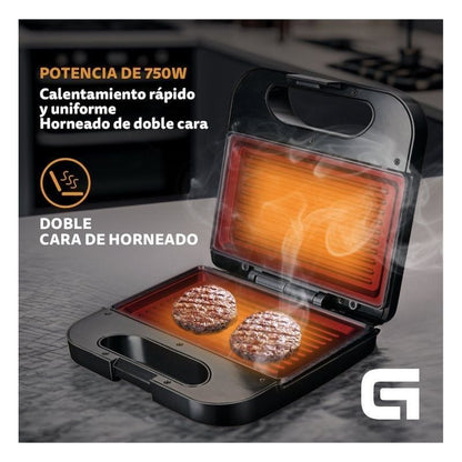 Sandwicheira Grunkel SAN-GRILL NG/ 750W/ Placas Grill