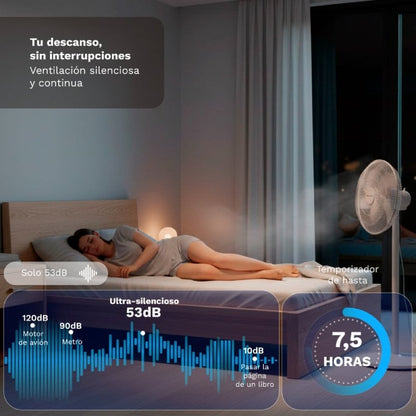 Ventilador de Pé Grunkel FS-14PR/ 30W/ 7 Pás 35cm/ 12 Velocidades