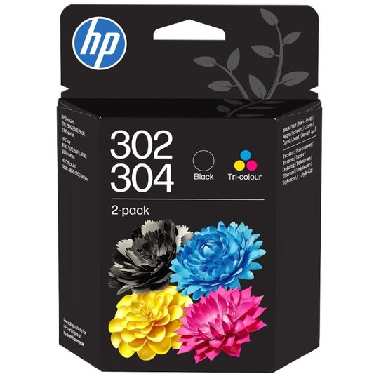 Pack Tinteiro Original HP Nº302 + Nº304 Multipack/ Tricolor/ Preto