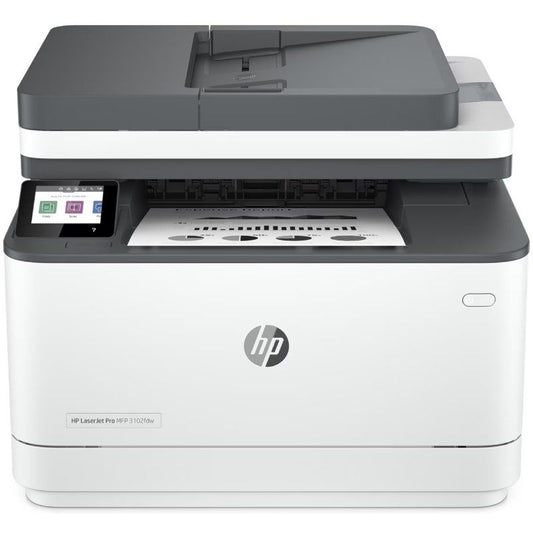 Multifunções Laser Monocromático HP Laserjet Pro 3102FDW WiFi/ Fax/ Duplex/ Branco
