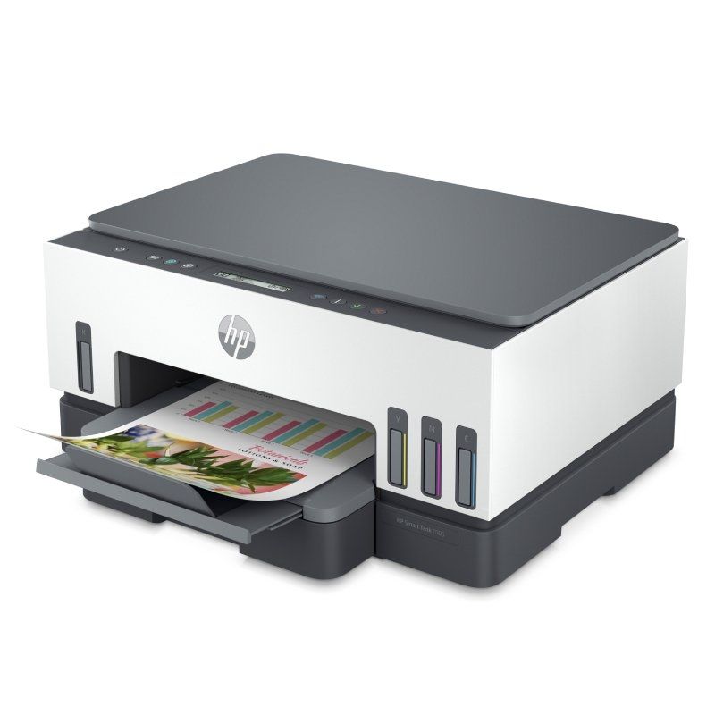 Multifunções Recarregável HP Smart Tank 7005/ Wi-Fi/ Duplex/ Branco