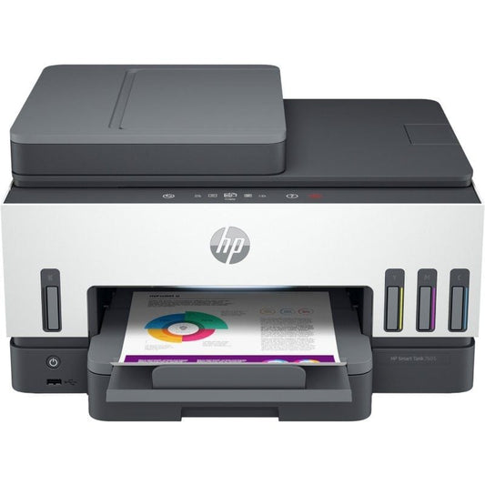 Multifunções Recarregável HP Smart Tank 7605 WiFi/ Fax/ Duplex/ Branca