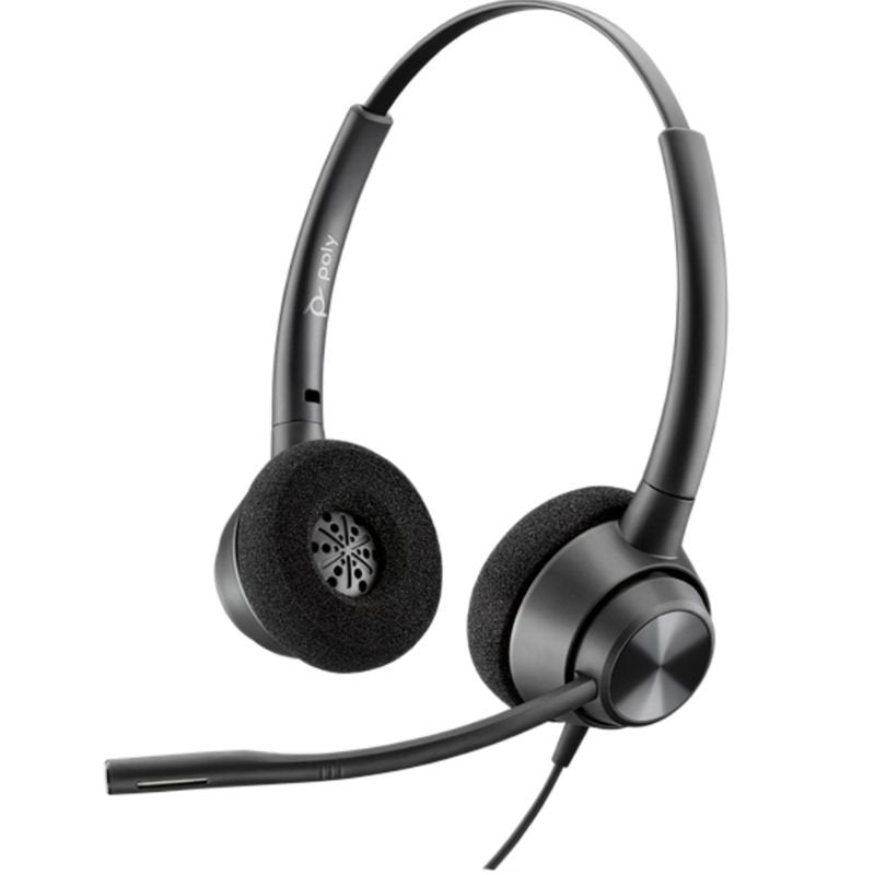 Auscultadores Poly EncorePro 320/ com Microfone/ QD/ Pretos