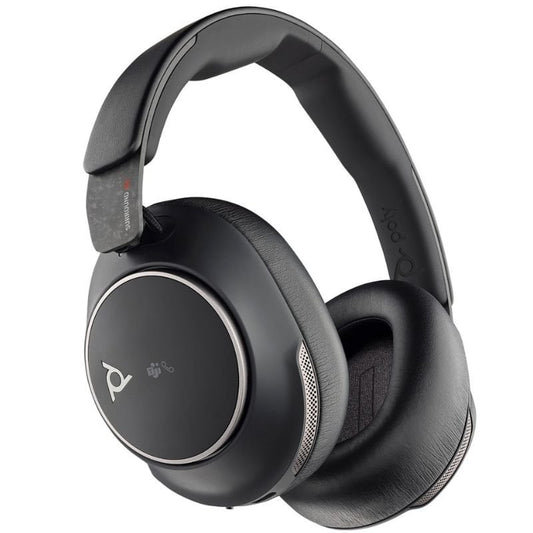 Auriculares Inalámbricos Poly Voyager Surround 80 UC USB Tipo-C + Adaptador USB-C/A/ con Micrófono/ Bluetooth/ Negros