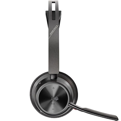 Auriculares Inalámbricos Poly Voyager Focus 2 Microsoft Teams + Adaptador USB-C-A + Soporte de Carga/ con Micrófono/ Bluetooth/ Negros