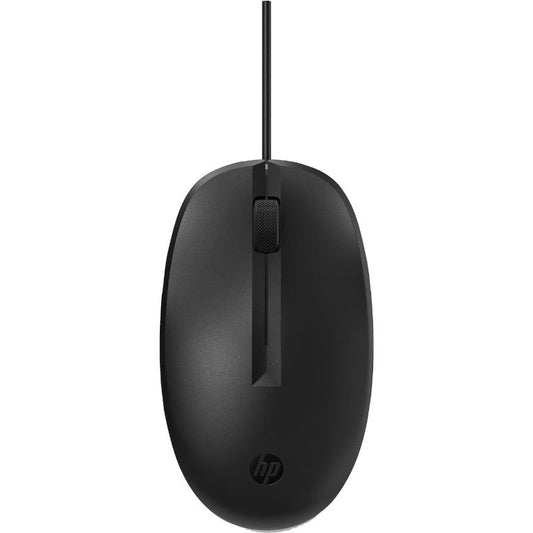 Ratón HP 125/ Hasta 1200 DPI/ Negro/ Formato Bulk
