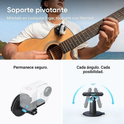 Câmara Desportiva Digital Insta360 GO Ultra Pack Criador/ 4K/ Ângulo de visão 360º/ Preta