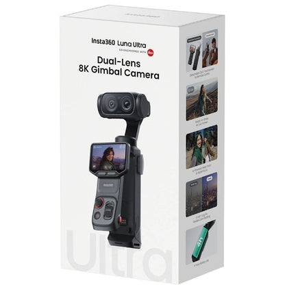 Cámara Digital Deportiva Insta360 Luna Pro/ 8K/ Ángulo de visión 360º/ Negra