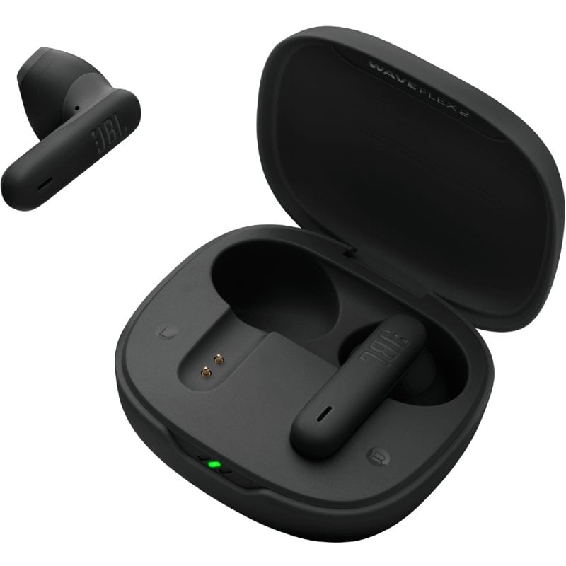 Auscultadores Bluetooth JBL Wave Flex com Estojo de Carregamento/ Autonomia 10h/ Pretos