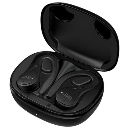 Auscultadores Bluetooth JVC HA-EC25T com estojo de carregamento/ Autonomia 7,5h/ Pretos